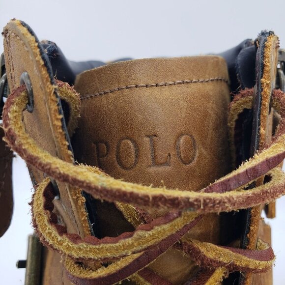 Women's Polo Ralph Lauren Demond Leather Ankle Hiking Hunting Duck Lug Boot 11 - Picture 8 of 15